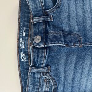 Kids Mid-Rise Denim Shorts - Blue